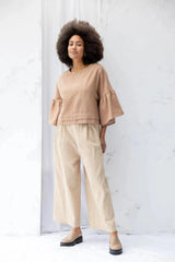ReCreate Clothing | Harry Pant | Brown Gingham | The Colab | Shop Womens | New Zealand