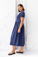 ReCreate Clothing | River Dress | Soft Navy | The Colab | Shop Womens | New Zealand