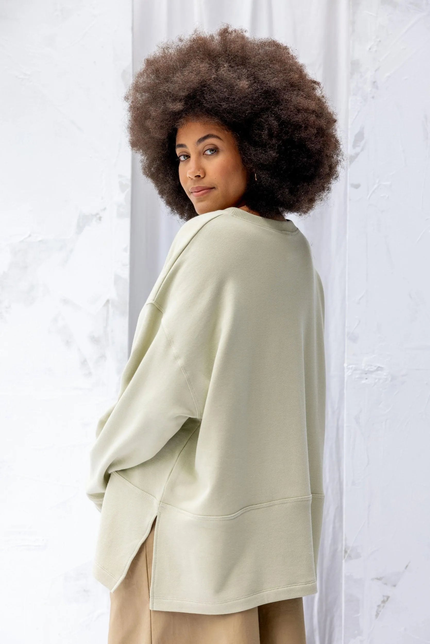Free Shipping Shop the Roam Sweatshirt Green Tea by ReCreate Clothing in NZ The Colab