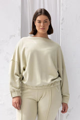 ReCreate Clothing | Signal Sweatshirt | Green Tea | The Colab | Shop Womens | New Zealand