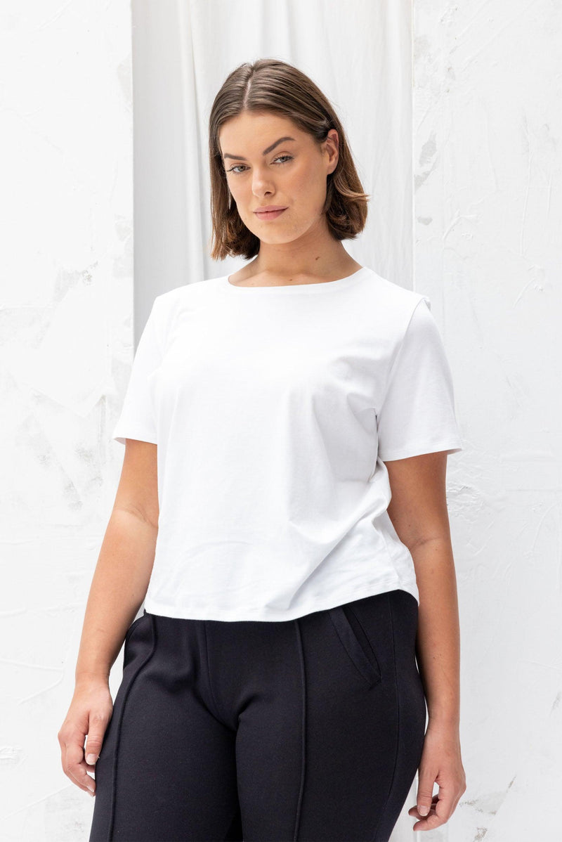 ReCreate Clothing | Key Tee | White | The Colab | Shop Womens | New Zealand