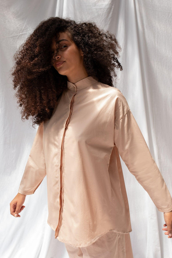 ReCreate Clothing | Nikau Shirt | Blush | The Colab | Shop Womens | New Zealand