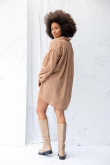 ReCreate Clothing | Found Shirt Dress | Earth | The Colab | Shop Womens | New Zealand