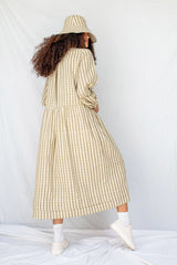 ReCreate Clothing | Otis Dress | Olive Gingham | The Colab | Shop Womens | New Zealand