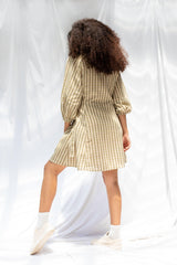 ReCreate Clothing | Neve Dress | Olive Gingham | The Colab | Shop Womens | New Zealand