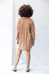 ReCreate Clothing | Found Shirt Dress | Earth | The Colab | Shop Womens | New Zealand