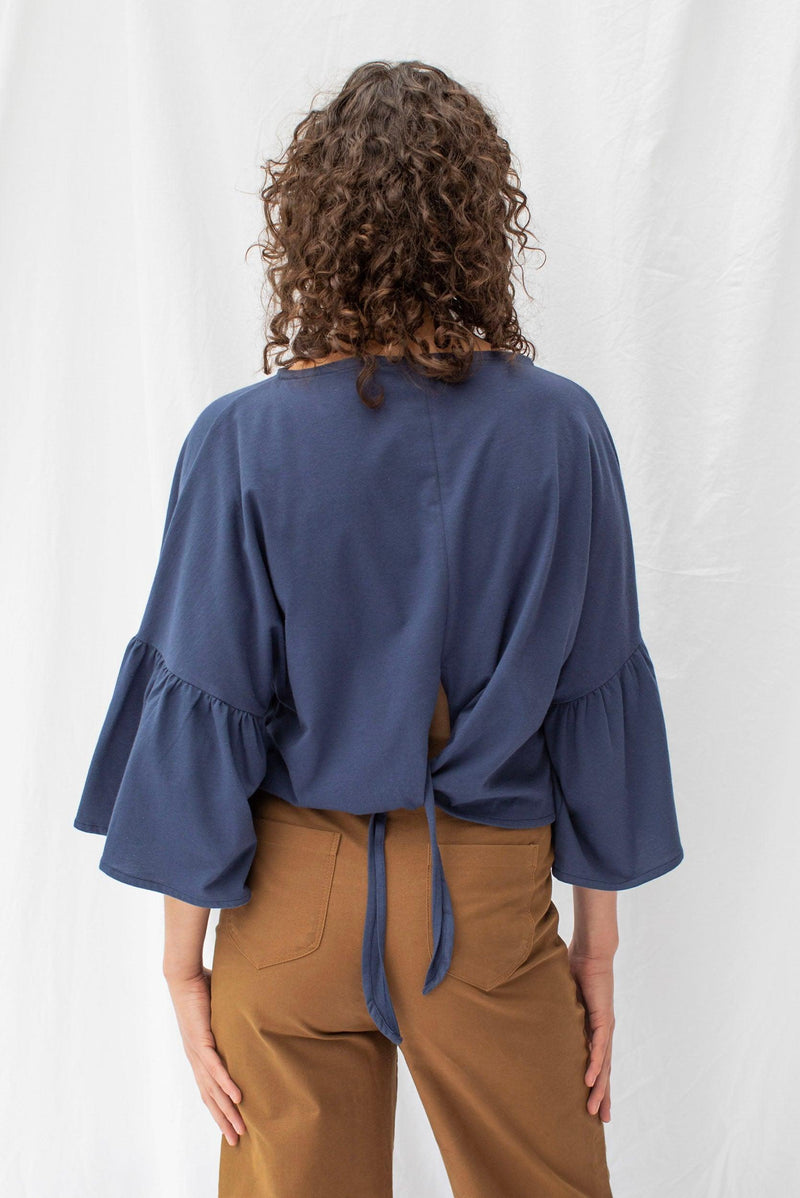 ReCreate Clothing | Friday Top | Soft Navy | The Colab | Shop Womens | New Zealand