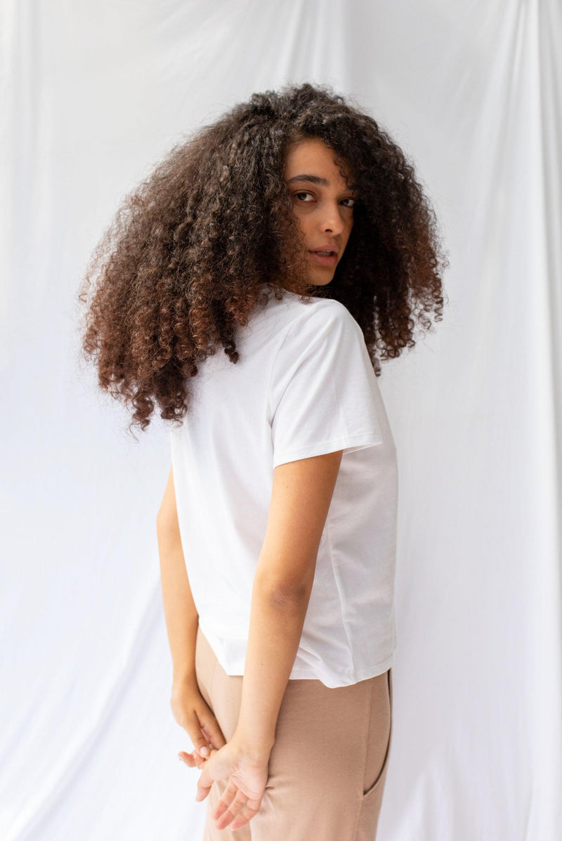 ReCreate Clothing | Key Tee | White | The Colab | Shop Womens | New Zealand