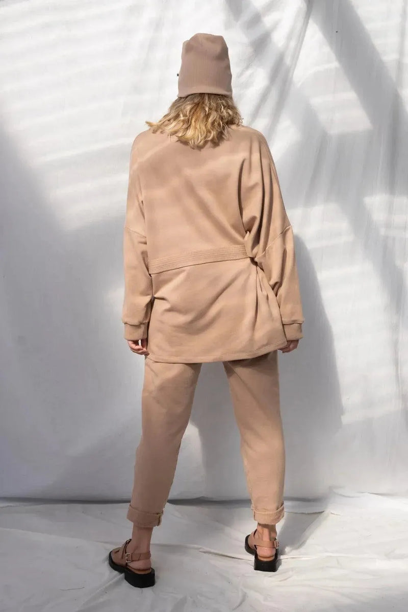 ReCreate Clothing | Bound Sweatshirt | Sandstone | The Colab | Shop Womens | New Zealand