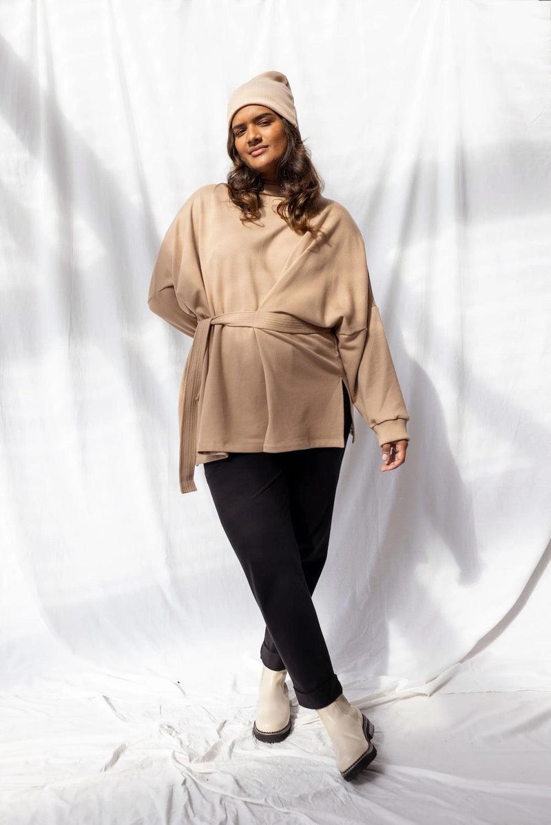 ReCreate Clothing | Bound Sweatshirt | Sandstone | The Colab | Shop Womens | New Zealand