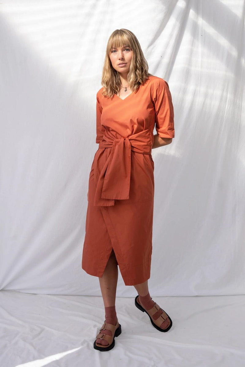 ReCreate Clothing | Fraction Dress | Burnt Sienna | The Colab | Shop Womens | New Zealand