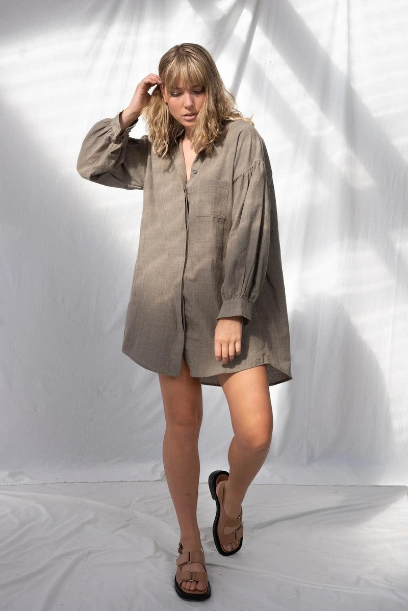 ReCreate Clothing | Poppy Shirt | Charcoal | The Colab | Shop Womens | New Zealand