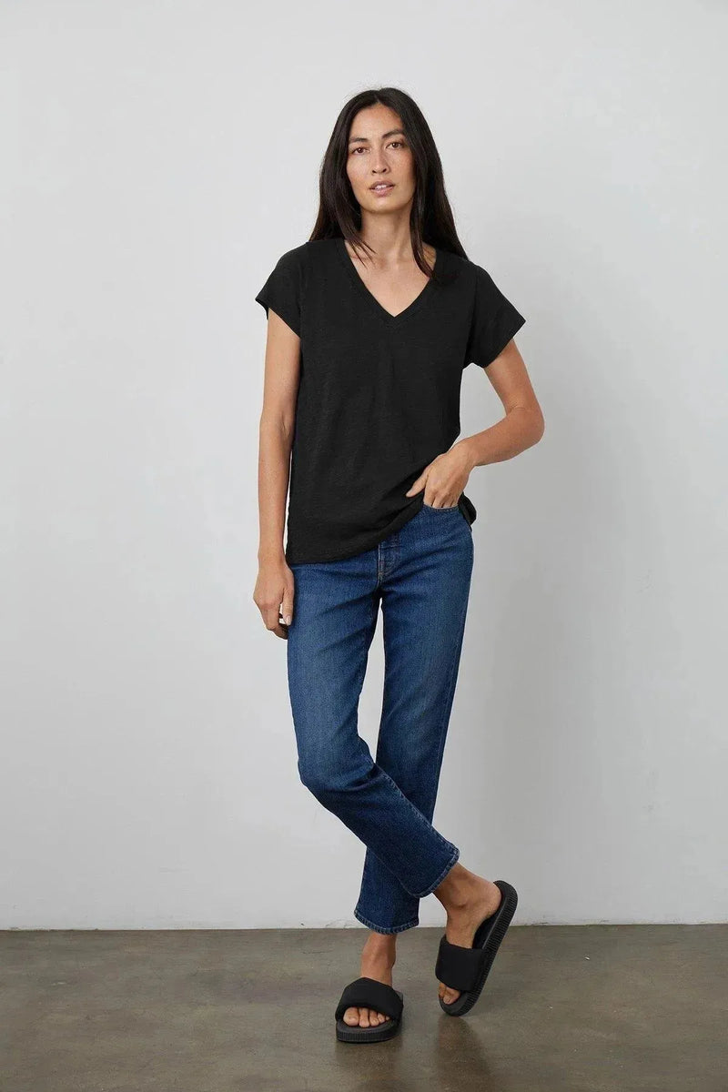 Velvet by Graham & Spencer | Jilian Top | Black | The Colab | Shop Womens | New Zealand